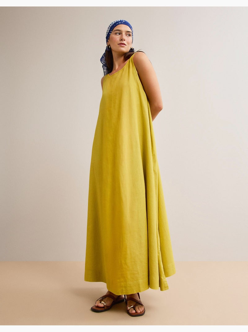 Abito di lino, mo fashion Giallo - Kiabi