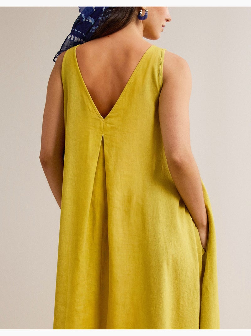 Abito di lino, mo fashion Giallo - Kiabi