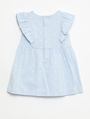 Abito 'Disney' con volant in cotone leggero