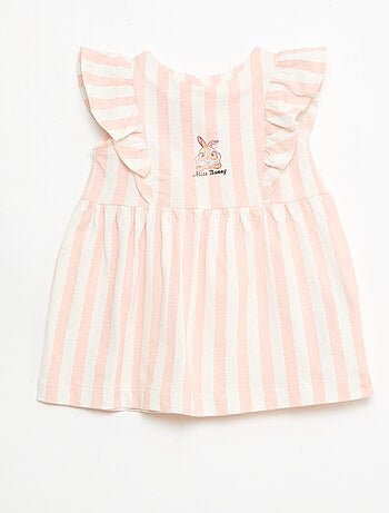 Abito 'Disney' con volant in cotone leggero