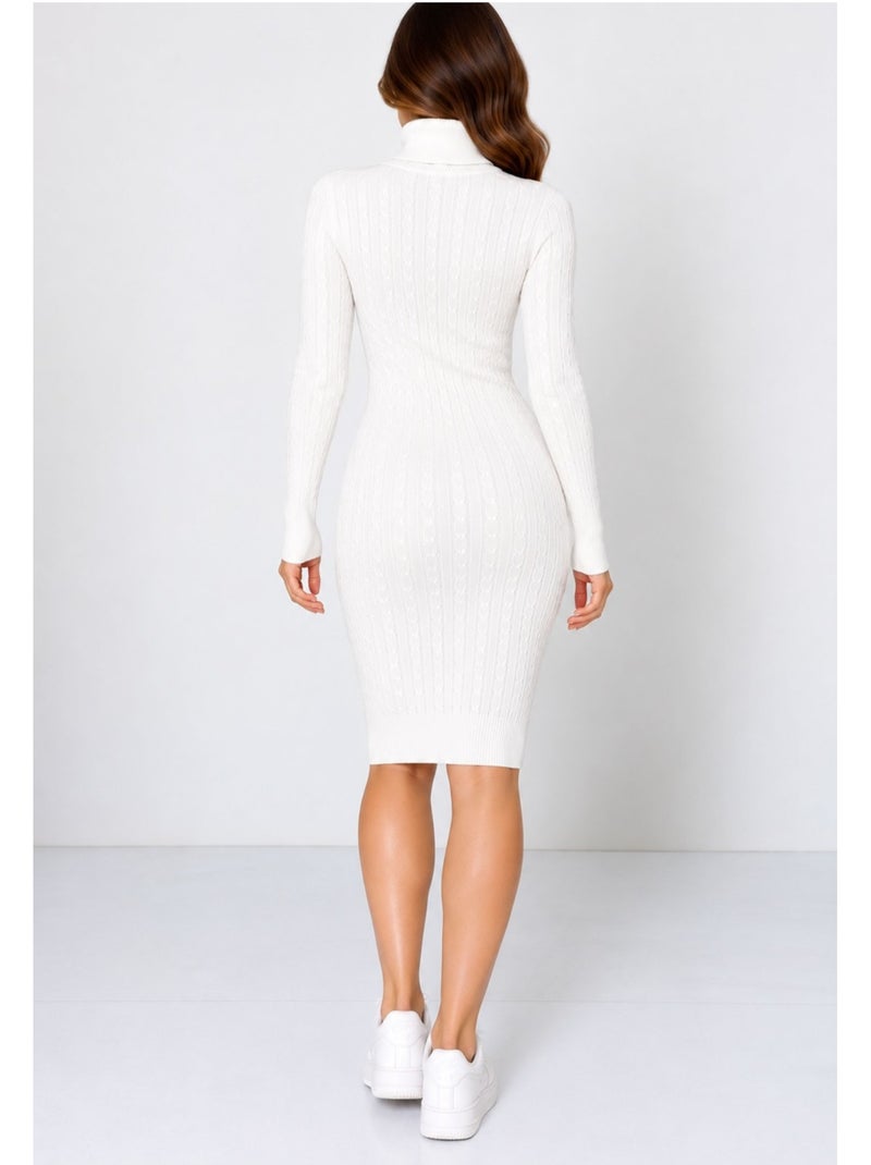 Abito dolcevita kebello Bianco - Kiabi