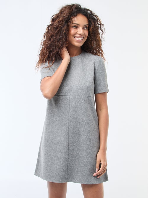 Abito dritto in maglia effetto peluche - Kiabi