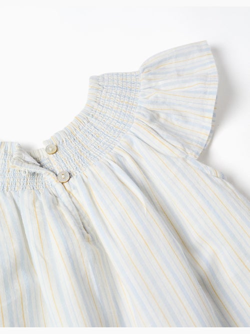 Abito e bloomers in cotone a righe B&S - Kiabi