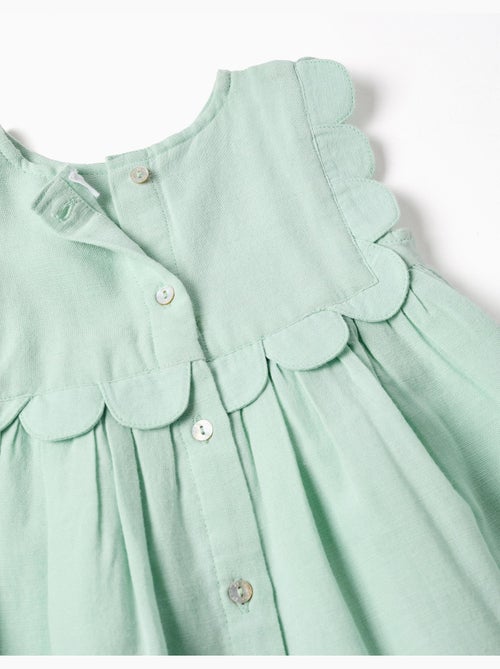 Abito e bloomers in cotone e lino - Kiabi