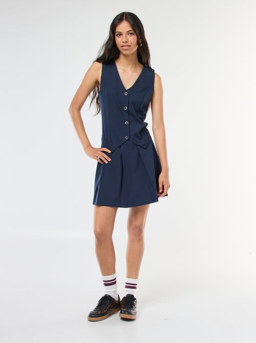 Abito effetto 2 in 1 gilet da abito + gonna - Kiabi