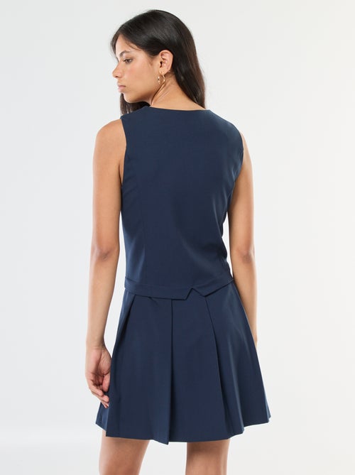 Abito effetto 2 in 1 gilet da abito + gonna - Kiabi