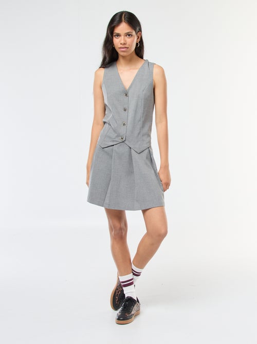 Abito effetto 2 in 1 gilet da abito + gonna - Kiabi