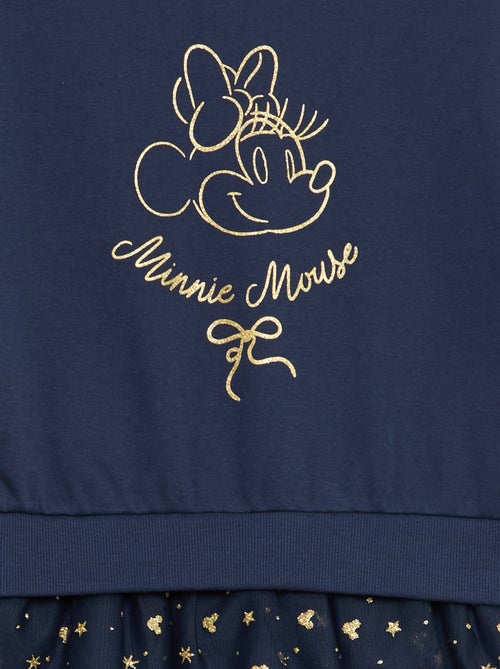 Abito felpa con effetto 2 in 1 sul fondo 'Minnie' 'Disney' - Kiabi