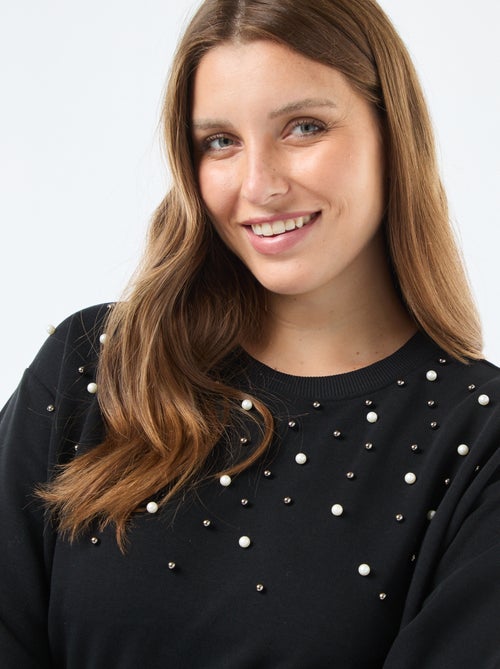 Abito felpa con perle decorative 'Only Carmakoma' - Kiabi