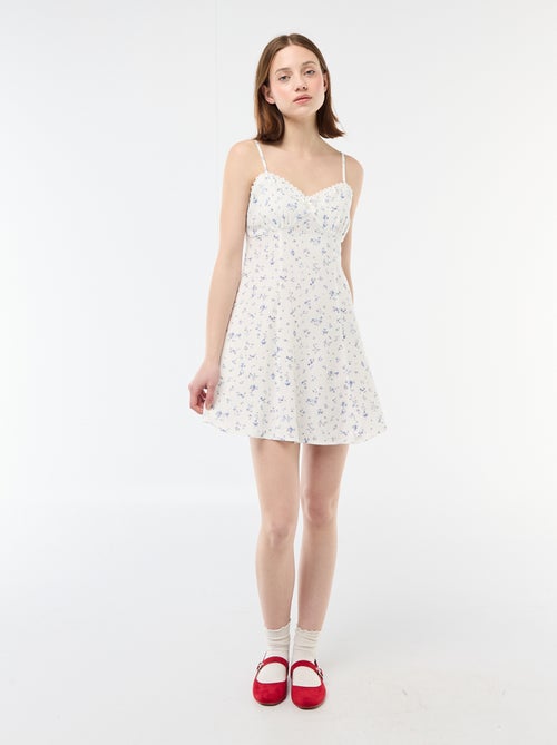 Abito fiorito in misto lino - Kiabi