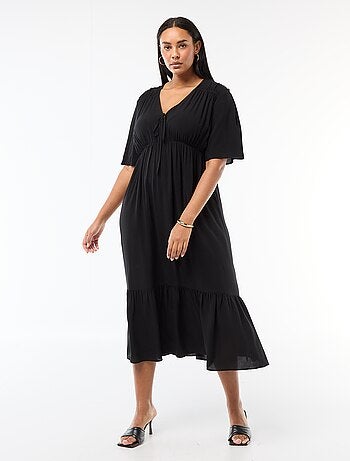 Abito fluido con stampa fantasia