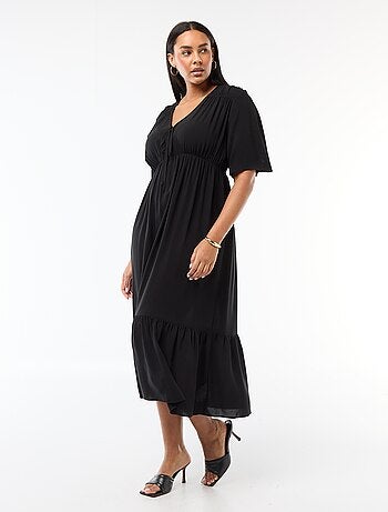 Abito fluido con stampa fantasia