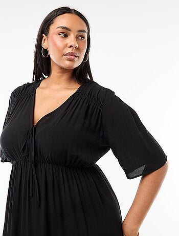 Abito fluido con stampa fantasia