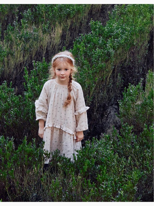 Abito in bambula di cotone con motivo floreale b&s - Kiabi