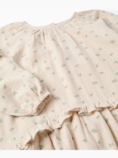 Abito in bambula di cotone con motivo floreale b&s - Kiabi