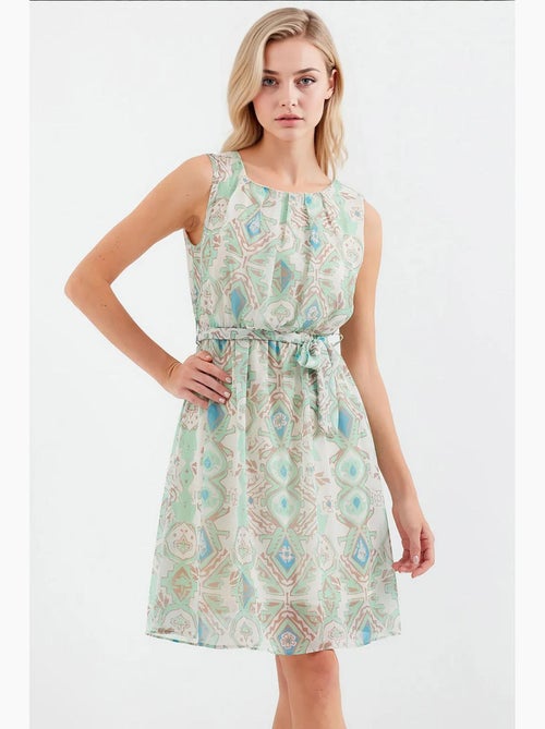 Abito in chiffon senza maniche con fantasia bdart - Kiabi