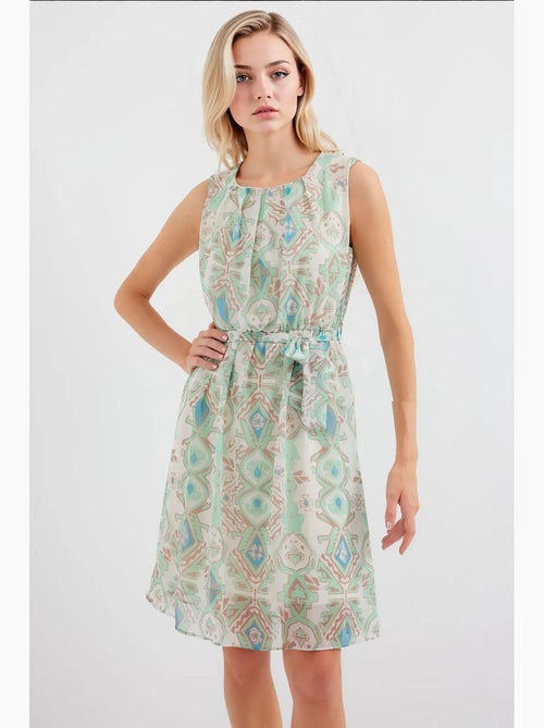 Abito in chiffon senza maniche con fantasia bdart - Kiabi