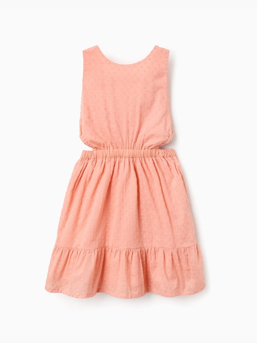 Abito in cotone a pois con aperture - Kiabi