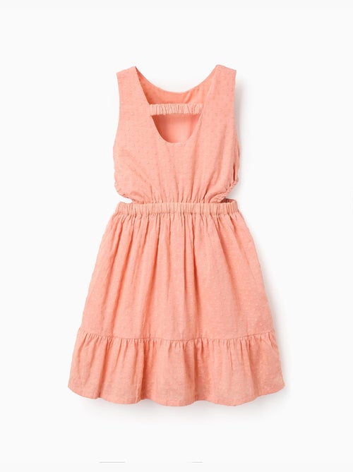 Abito in cotone a pois con aperture - Kiabi