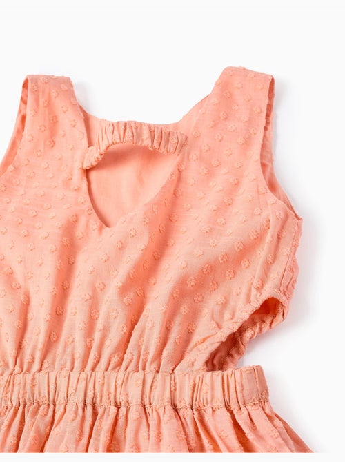 Abito in cotone a pois con aperture - Kiabi