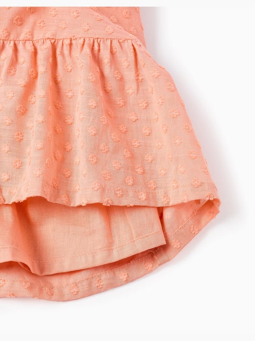 Abito in cotone a pois con aperture - Kiabi