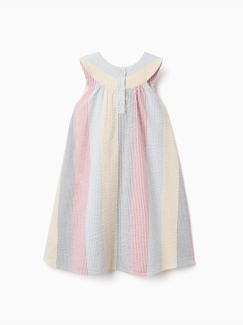 Abito in cotone a righe You&Me Rosso - Kiabi