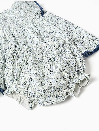Abito in cotone + bloomers con motivo floreale You&Me
