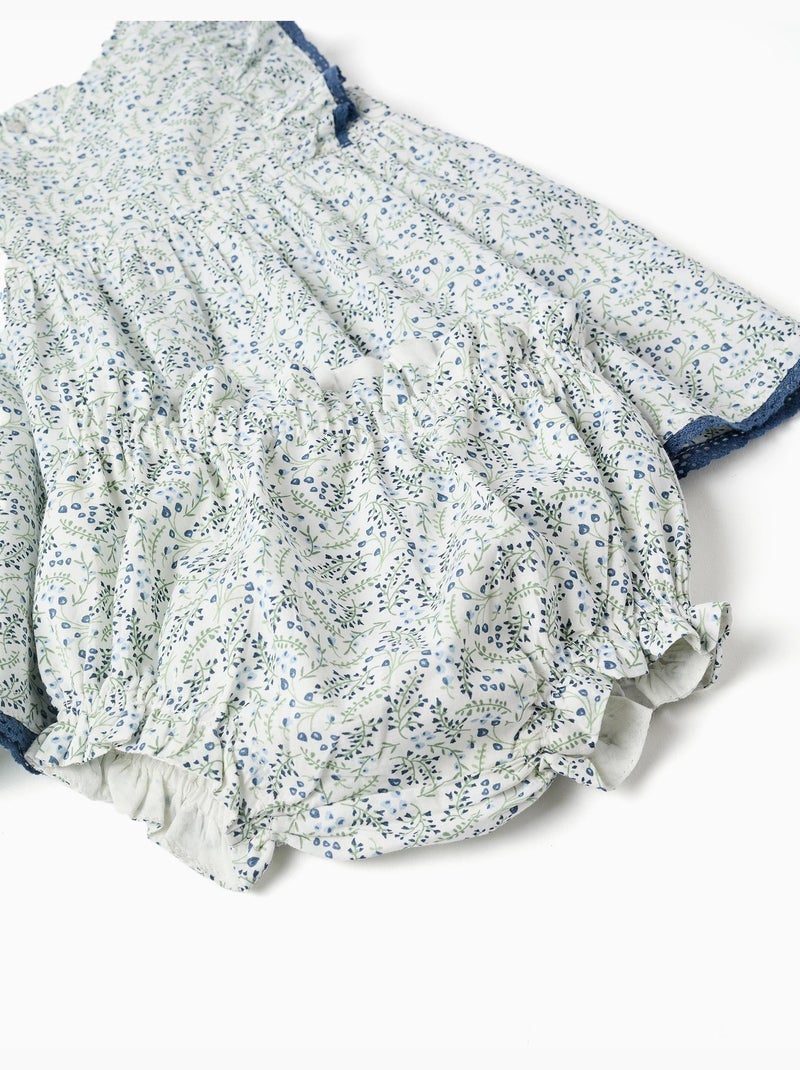 Abito in cotone + bloomers con motivo floreale You&Me Beige chiaro - Kiabi