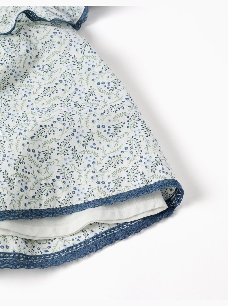 Abito in cotone + bloomers con motivo floreale You&Me Beige chiaro - Kiabi