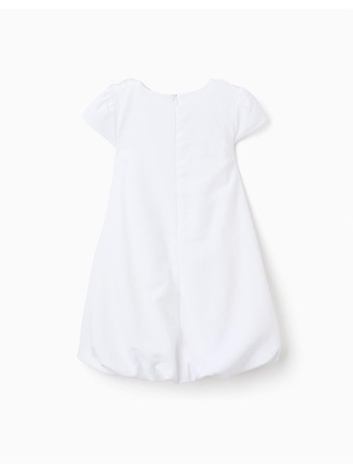 Abito in cotone con effetto palloncino e fiori - Kiabi