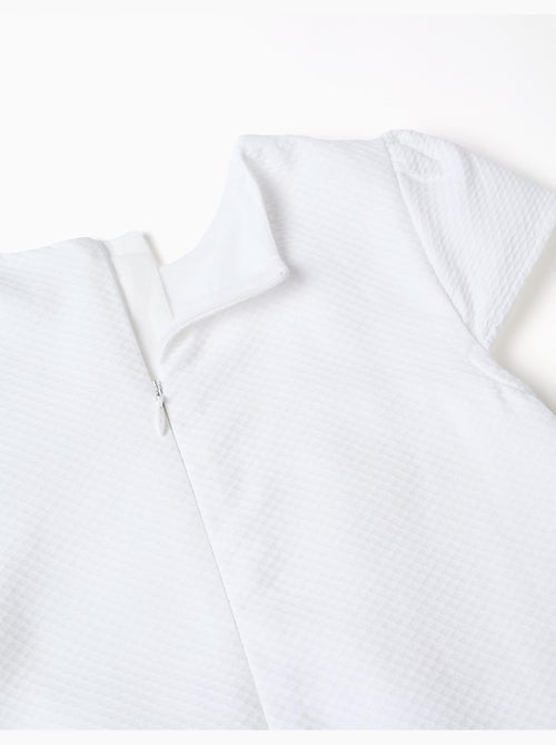 Abito in cotone con effetto palloncino e fiori - Kiabi