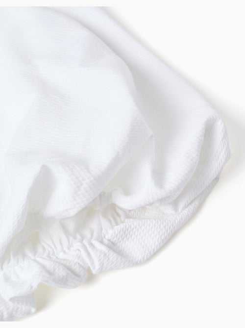 Abito in cotone con effetto palloncino e fiori - Kiabi