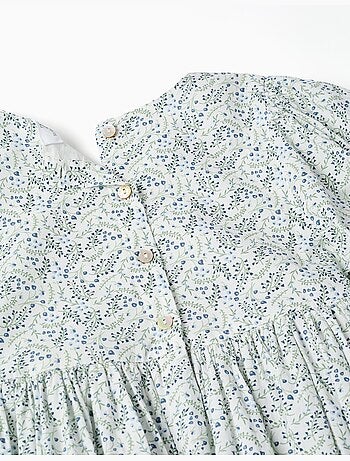 Abito in cotone con maniche a palloncino e fiori You&Me