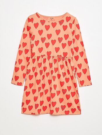 Abito in cotone con motivo