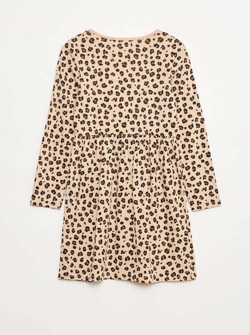 Abito in cotone con motivo - Kiabi