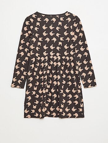 Abito in cotone con motivo