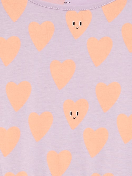 Abito in cotone con motivo - Kiabi