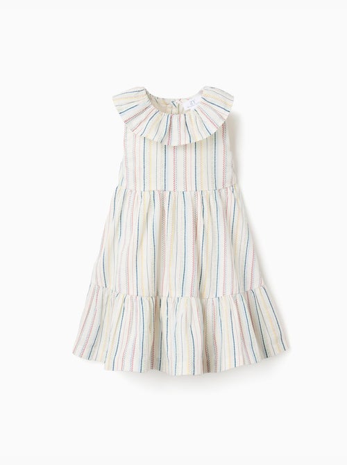 Abito in cotone con righe etniche B&S - Kiabi