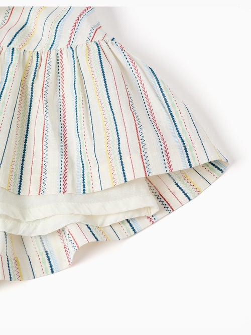 Abito in cotone con righe etniche B&S - Kiabi