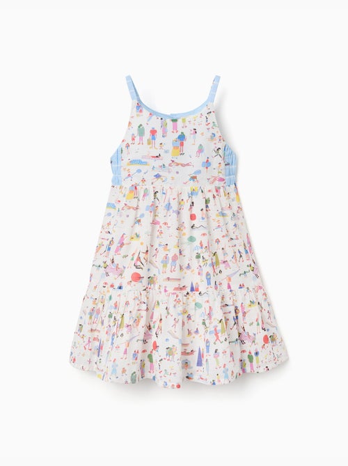 Abito in cotone con spalline e stampa Carolina Celas x Zippy - Kiabi
