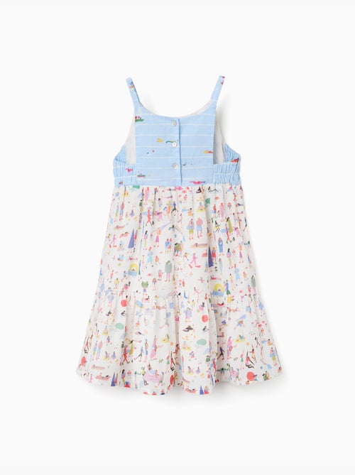 Abito in cotone con spalline e stampa Carolina Celas x Zippy - Kiabi