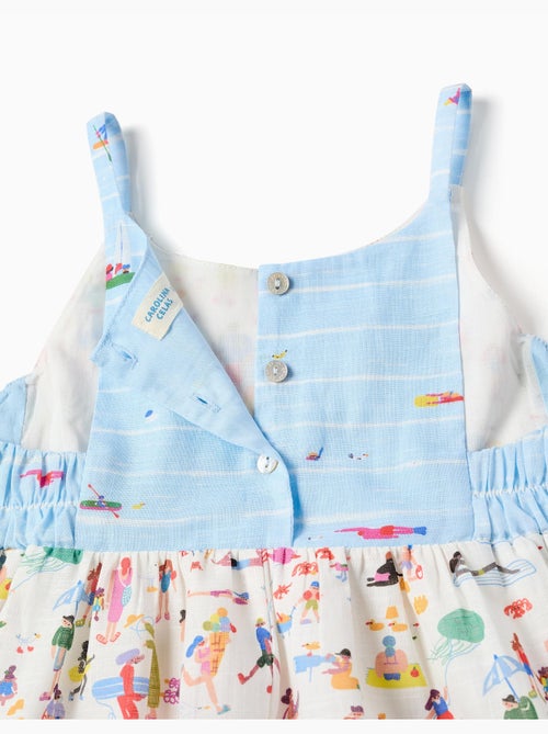 Abito in cotone con spalline e stampa Carolina Celas x Zippy - Kiabi