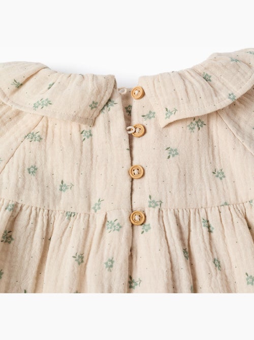 Abito in cotone floreale + bloomers b&s - Kiabi