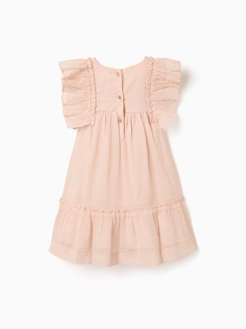 Abito in crepe con volant e lurex - Kiabi