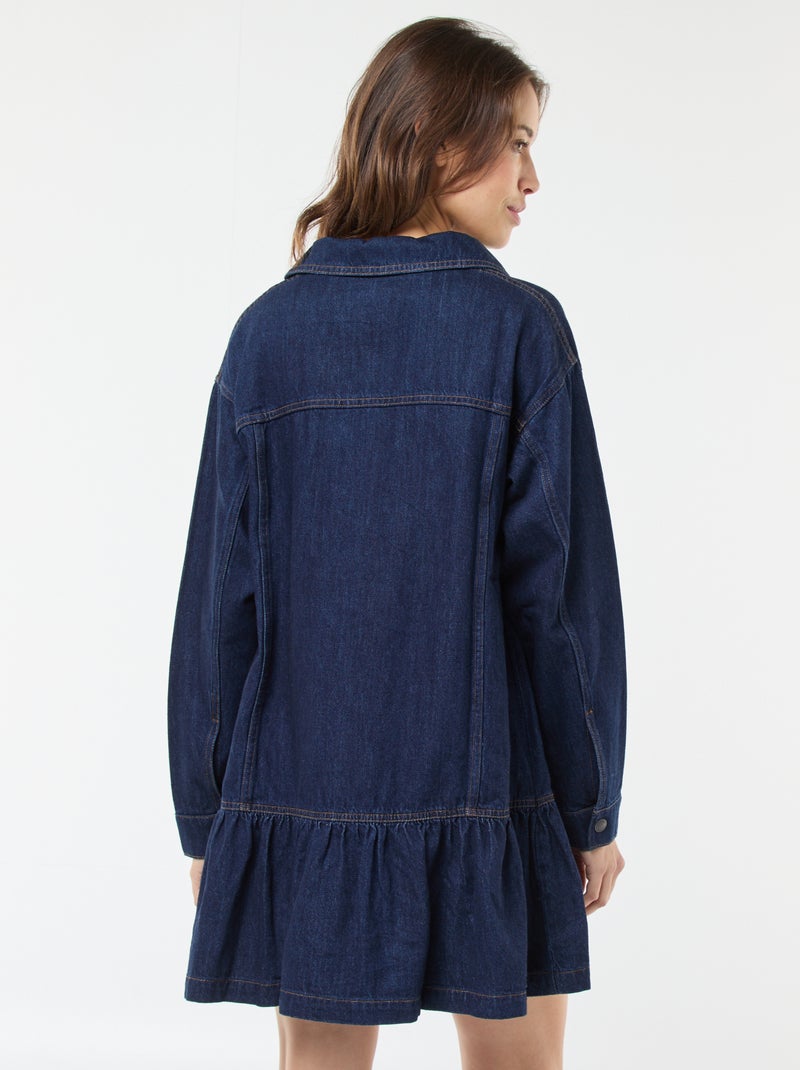 Abito in denim a maniche lunghe Blu - Kiabi