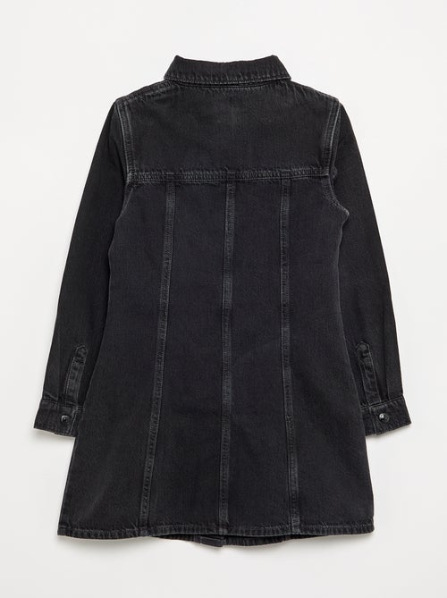 Abito in denim a maniche lunghe e collo a camicia - Kiabi Abito in denim a maniche lunghe e collo a camicia - Kiabi