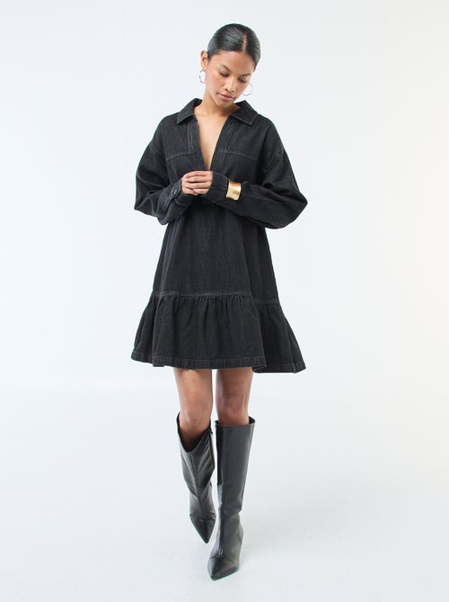 Abito in denim a maniche lunghe - Kiabi