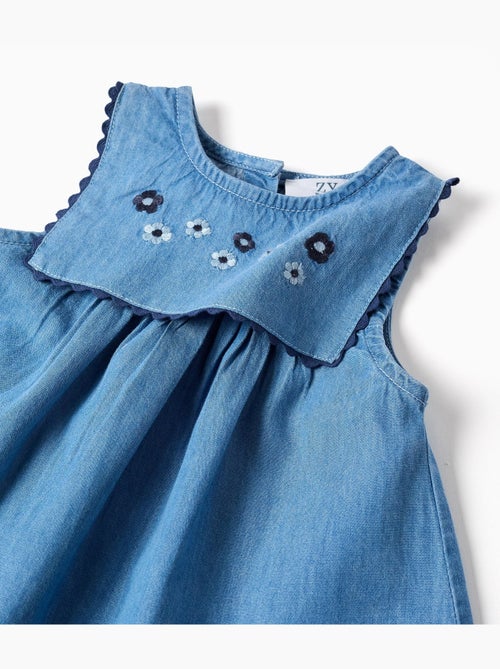 Abito in denim + bloomers con volant - Kiabi