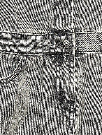 Abito in denim con colletto a camicia