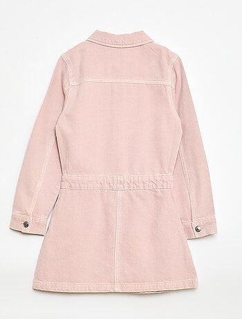 Abito in denim con colletto a camicia